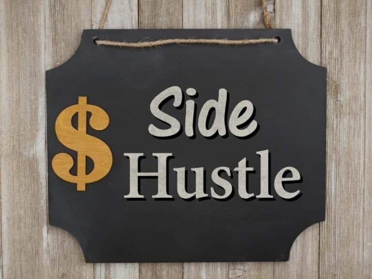 a side hustle sign